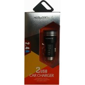 Resim Megatech T05-M24 Renkli 2.4A 2Usb Çelik Araç Şarj Aleti 