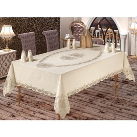 Resim Fransız Güpürlü Çağla Dantel Yemek Takımı - 25 Parça (398575956) 