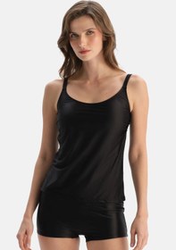 Resim Tankini Üst - Siyah / Siyah / 44 