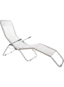 Resim Andoutdoor Tumbona Katlanır Şezlong-Gri 