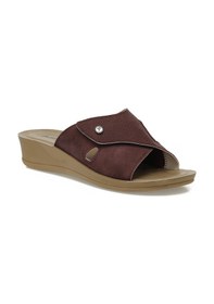 Resim Polaris 609008.z5pr Bordo Kadın Dolgu Topuk Terlik 000000000102037390 Bordo 