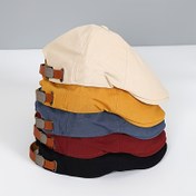 Resim Vintage Newsboy Şapka - Düğme Kapatmalı Klasik Kovboy Şapkası, Bej/Mantar/Lacivert/Siyah Renk Seçenekleri - Hafif Esnemez Erkek ve Kadınlar İçin Günlük & Resmi Kullanım - Doğum Günü, Yıldönümü, Kostüm Partileri için Mükemmel Hediye, Şık Tasarım 
