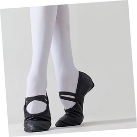 Resim SHERCHPRY Yoga Ayakkabıları Bale Ayakkabıları Taban Bale Ayakkabısı Öküz Derisi Terlik Dans Ayakkabıları Dans Ayakkabıları Çocuk Yoga Egzersiz Ayakkabıları 