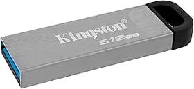 Resim Kingston DataTraveler Kyson USB 3.2 Gen 1 USB bellek 512 GB - şık, kapaksız metal gövdeli 