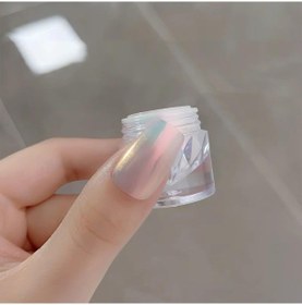 Resim Nail Art Tırnak Süsleme İnci Tozu Açık Yeşil No:6 