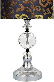 Resim MİNİMAL E-TİCARET & BİLGİ TEKNOLOJİLERİ Omega Silver Chrome Diamonds Abajur 