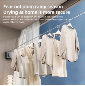 Resim Pazly 16 Ft Delme Gerektirmeyen Kurutma Askısı - Taşınabilir, Ayarlanabilir Çelik Çamaşır İpi 