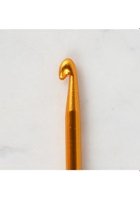 Resim Abarta 4,5mm Renkli Metal Gagalı Örgü Şiş Tunus Tığ 25cm-sarı 1 Adet 