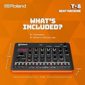 Resim Aıra Compact T-8 Beat Machine | Ultra Mobil Bas Makinesi Sesleri | Tr-Rec Davul Sıralayıcı | Altı Ritim Parçası | Entegre Efektler | USB ve Mıdı Bağlantıları 