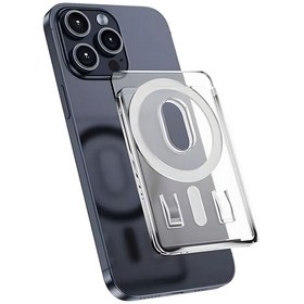 Resim Magsafe Özellikli Manyetik Şeffaf Cüzdan Kartlık - Fc1091 