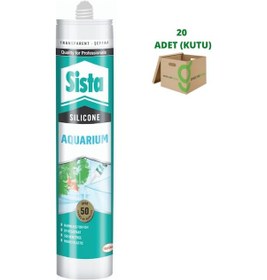 Resim Sista Akvaryum Silikonu Şeffaf ve Siyah 280 ML 20 Adet 