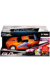 Resim Topmaz Racing Sesli ve Işıklı Glo Racer Çek Bırak Turuncu Araba 18 cm 