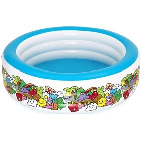 Resim Bestway Şişme Jumbo Desenli Havuz 51122 Çok Renkli 
