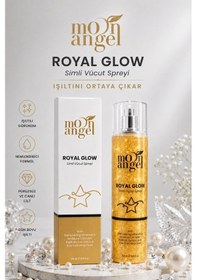 Resim Royal Glow Simli Vücut Spreyi 250 Ml Nemlendirici Işıltılı Body Mist 