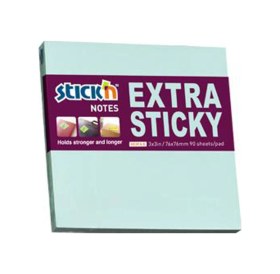 Resim Hopax Stıckn Yapışkanlı Not Kağıdı Extra 90 Yp 76x76 Pastel Mavi 21663 