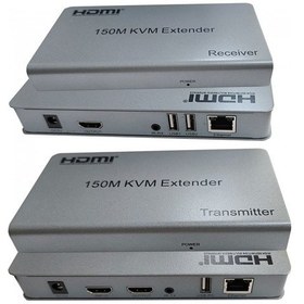 Resim Hdmı 150m Kvm Extender Alıcı Verici Receiver Transmitter Kvm Extender 