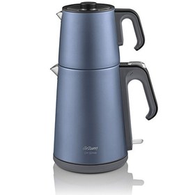 Resim Arzum AR3080-T Çay Sefası Toprak 1650 W Çelik Çay Makinesi 