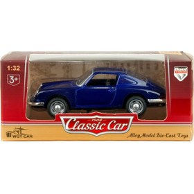 Resim 1:32 Dıe Cast Retro Spor Araba Lacivert Çok Renkli 