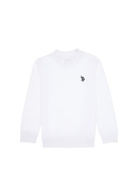 Resim U.S. Polo Assn. Erkek Çocuk Beyaz Basic Bisiklet Yaka Sweatshirt 50314971-VR013 