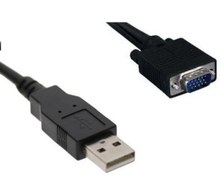 Resim USB TO VGA TEST KABLOSU (otomobil servisleri içindir.) Stoktan Aynı Gün Kargo