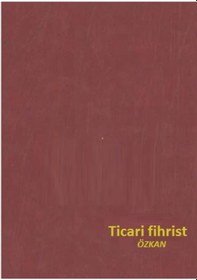 Resim Ticari Fihrist 20X28 8'Li Cilt Bezli Özkan Bordo 