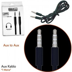 Resim Carub Aux To Aux Kablo Siyah 1 Mt Br5901899 