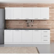 Resim Minar 260 Cm Mutfak Dolabı Beyaz 260-B2 Beyaz 