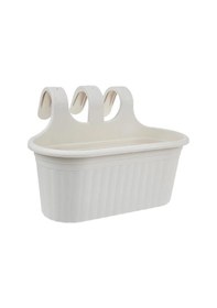 Resim Omnipazar So-tom2 Tombik Askılı Balkon Saksı 6.5 Litre No 2 Kirli Beyaz 113 