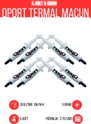 Resim Qport Termal Macun 5 Adet & 5 Gram & Yüksek Kalite & Yüksek Isı İletimi 