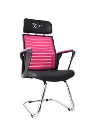 Resim Xfly Metal Ayaklı Oyuncu Koltuğu - Pembe File - 2400J0545 