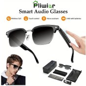 Resim Oldfriend Pliwier Akıllı Gözlük Dokunmatik Kontrol Kablosuz Kulaklık Açık Kulak Ses 