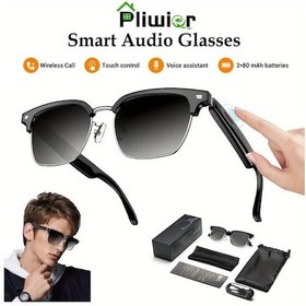 Resim Oldfriend Pliwier Akıllı Gözlük Dokunmatik Kontrol Kablosuz Kulaklık Açık Kulak Ses 