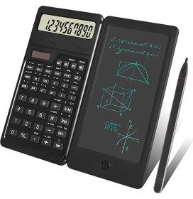 Resim Uravas Store Silinebilir LCD Yazı Tabletli,kalemli Katlanabilir Bilimsel Hesap Makinesi 