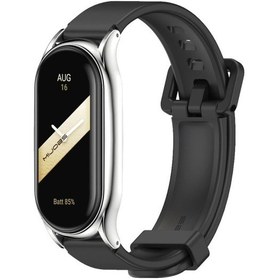 Resim Sones Xiaomi Mi Band 8 Mijobs Plus Kılıf Silikon Saat Kordonu 