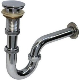 Resim Ennalbur Krom Lavabo Sifonu Stoplu Pop-up 32 Mm 