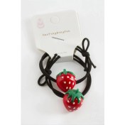 Resim Ronanna Çilek Lastikli Toka 2 Adet 