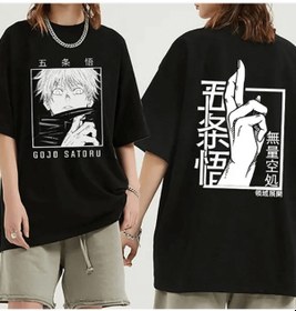 Resim Gojo Satoru Ön Arka Baskılı Tişört 001 