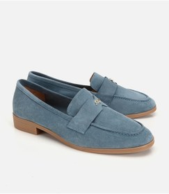 Resim Hotiç Kadın Süet Deri Mavi Toka Detaylı Günlük Loafer 01ayh321820a600 01ayh321820a600 