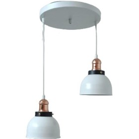 Resim Rys Retro Metal Beyaz 2 Li Bakır Duylu Dekoratif Rustik Sarkıt Av (536631935) 