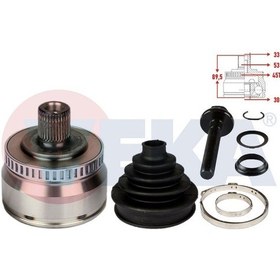 Resim Veka-ad-1009a - Aks Kafası Sol-sag On Dıs Volkswagen Passat 3b 