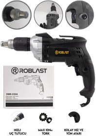 Resim ROBLAST Profesyonel 700 Watt Profesyonel Alçıpan Vidalama 