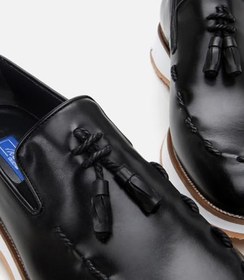 Resim HOTİÇ Erkek Deri Siyah Püskül Detaylı Loafer 