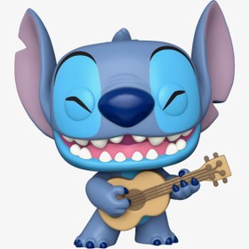 Resim Funko POP Deluxe 10 Stitch With Ukulele Renkli Figür 