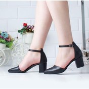 Resim Topuklu Büyük Numara Bayan Klasik Karnıyarık Ayakkabı 001 