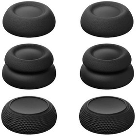 Resim Sunshine022 Xbox One Kontrolcü İçin 6 Adet Siyah Ergonomik Rubber Thumb Grips 