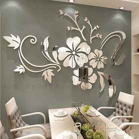 Resim Custom Dekorasyon Pleksi Çiçekli Duvar Dekoru 140X120 