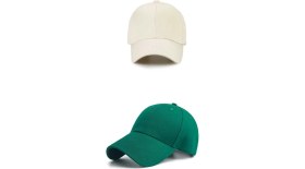 Resim Ritagarcia Unisex 2’li Set Basic Beyzbol Şapkası - Ayarlanabilir Pamuklu Cap Paketi 