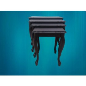 Resim Zigon Sehpa Lükens Klasik Parlak Siyah Lake Renk Itinalı Paketle 