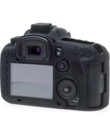 Resim EasyCover Canon 7D Silikon Kılıf ECC7DB Siyah Renk Dayanıklı Malzeme ile Darbe Önleyici 