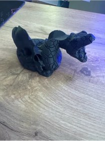 Resim Stand Kontrol Cihazı Ps5 Yılan Ve Kafatası- Siyah 